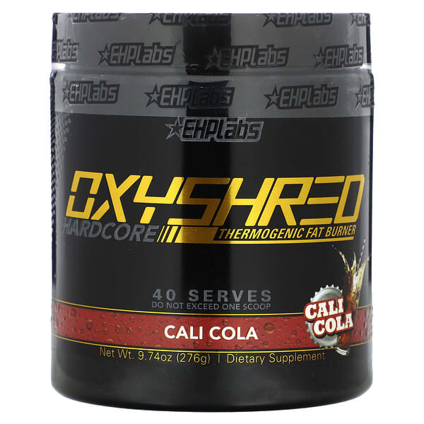 ehl63014_v_10.jpg OxyShred Hardcore, термогенное средство для сжигания жира, кали-кола, 276 г (9,74 унции) — EHPlabs