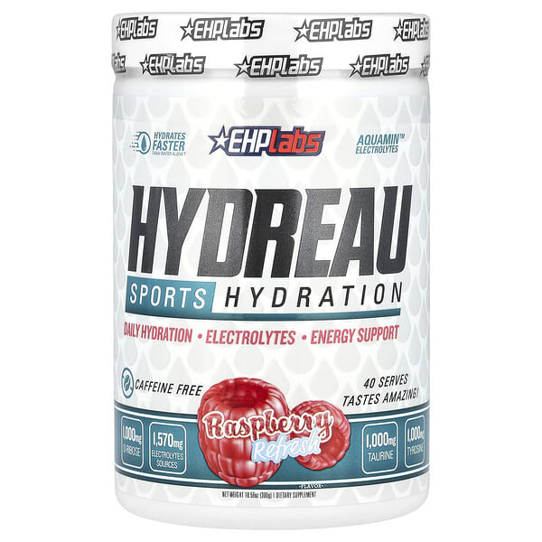 ehl63469_v_8.jpg Hydreau Sports Hydration, малиновое освежение, 300 г (10,58 унции) — EHPlabs