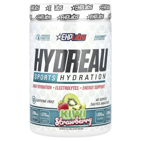 ehl63475_v_8.jpg Hydreau Sports Hydration, киви и клубника, 304 г (10,7 унции) — EHPlabs