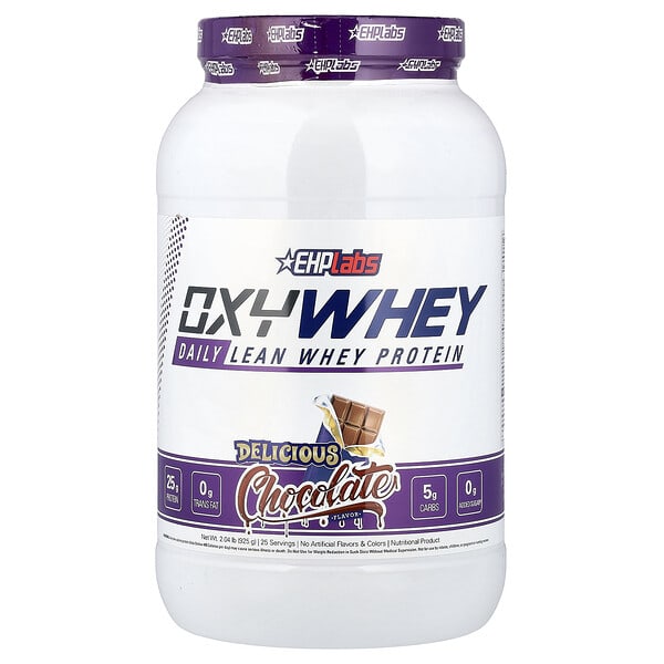 ehl81549_v_32.jpg OxyWhey, сывороточный протеин для ежедневного использования, вкус вкусного шоколада, 925 г (2,04 фунта) — EHPlabs