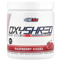Oxyshred Non-Stim, термогенное средство для сжигания жира, малиновые поцелуи, 324 г (11,4 унции) — EHPlabs