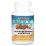 Superbiome, 8 экстрактов грибов и 2 пробиотика, 60 капсул — Eidon Ionic Minerals
