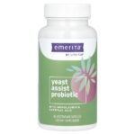 Пробиотик Yeast Assist, 60 вегетарианских капсул — Emerita