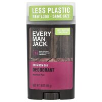 дезодорант, без алюминия, малиновый дуб, 85 г (3 унции) — Every Man Jack