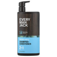 2 в 1, шампунь и кондиционер, кокос и ваниль, 473 мл (16 жидк. унций) — Every Man Jack