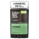 дезодорант, без алюминия, прилив и кипарис, 85 г (3 унции) — Every Man Jack