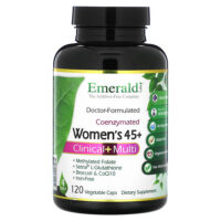 Для женщин 45+, Clinical + Multi, 120 растительных капсул — Emerald Laboratories