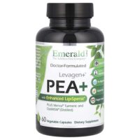 Levagen+® ПЭА+ с улучшенной LipiSperse®, 60 растительных капсул — Emerald Laboratories