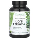 Coral Calcium +, 120 растительных капсул — Emerald Laboratories