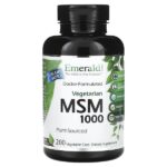 МСМ 1000, 200 растительных капсул (1000 мг в капсуле) — Emerald Laboratories