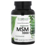 МСМ 1000, 100 растительных капсул (1000 мг в 1 капсуле) — Emerald Laboratories