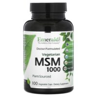 МСМ 1000, 100 растительных капсул (1000 мг в 1 капсуле) — Emerald Laboratories
