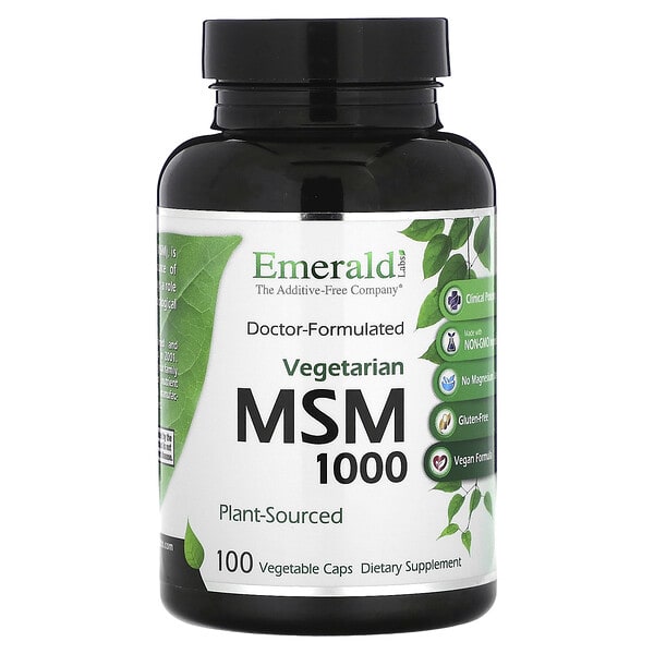 emr10105_v_10.jpg МСМ 1000, 100 растительных капсул (1000 мг в 1 капсуле) — Emerald Laboratories