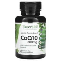 CoQ10, 200 мг, 30 растительных капсул — Emerald Laboratories