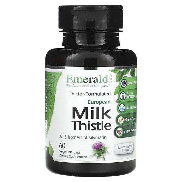 emr10436_v_8.jpg Расторопша, 60 растительных капсул — Emerald Laboratories