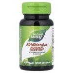 ADRENergize, для здоровья надпочечников, 50 веганских капсул — Nature's Way