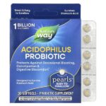 Пробиотический жемчуг Acidophilus, 1 млрд КОЕ, 30 мягких таблеток — Nature's Way
