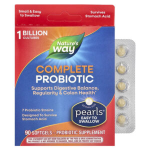Probiotic Pearls Complete, пробиотик, 90 капсул — Nature's Way