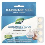 Garlinase® 5000, экстракт чеснока, 320 мг, 100 веганских таблеток с кишечнорастворимой оболочкой — Nature's Way