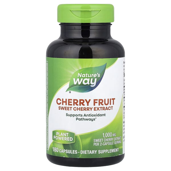 emt08540_v_46.jpg Cherry Fruit, экстракт черешни, 180 капсул (500 мг на капсулу) — Nature's Way
