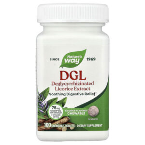 DGL, солодка, 100 жевательных таблеток — Nature's Way