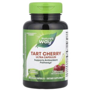 Tart Cherry, ультракапсулы, 90 веганских капсул (400 мг на капсулу) — Nature's Way