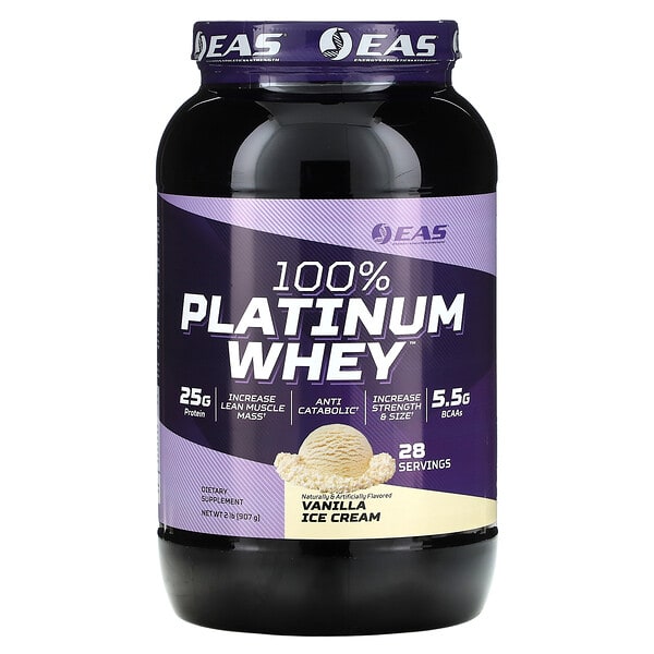 emy02662_v_8.jpg 100% Platinum Whey, ванильное мороженое, 907 г (2 фунта) — EAS