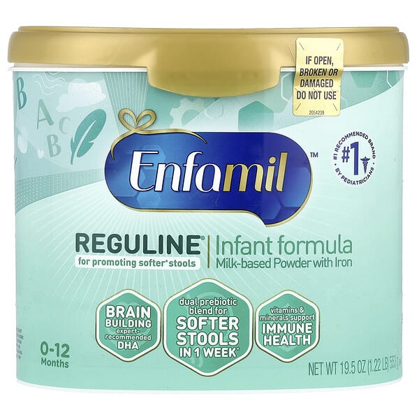 enm11157_v_16.jpg Reguline® Infant Formula, молочный порошок с железом, 0–12 месяцев, 553 г (19,5 унции) — Enfamil