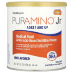 PurAmino™ Jr, медицинское питание, пищевой порошок на аминокислотной основе, для детей от 1 года, без добавок, 400 г (14,1 унции) — Enfamil