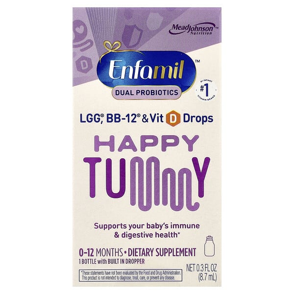 enm12622_v_20.jpg Happy Tummy, добавка для детей 0–12 месяцев, 8,7 мл (0,3 жидк. унции) — Enfamil