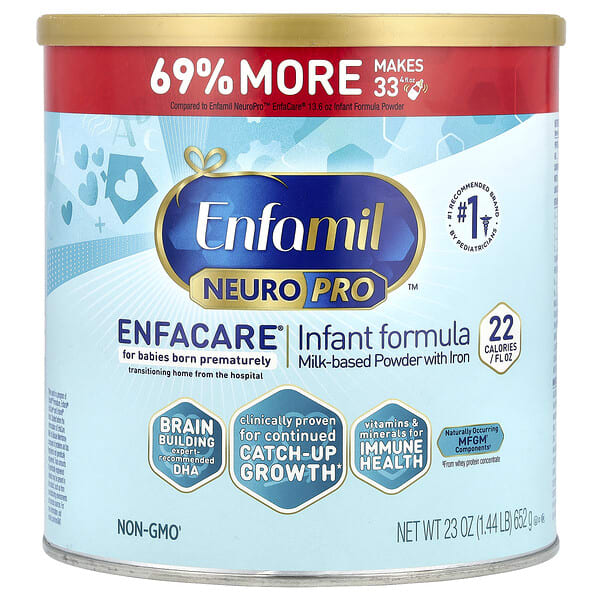 enm12879_v_24.jpg NeuroPro™ EnfaCare®, смесь для младенцев, 652 г (23 унции) — Enfamil