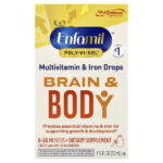 Poly · Vi · Sol®, Brain & Body, мультивитамины и железо, капли, от 6 до 24 месяцев, 50 мл (1 2/3 жидк. унц.) — Enfamil
