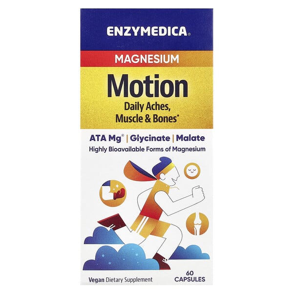 enz10125_v_80.jpg Motion, магний, 60 капсул (350 мг в 1 капсуле) — Enzymedica