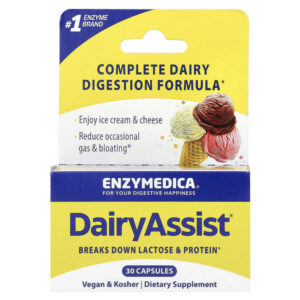 DairyAssist®, 30 капсул — Enzymedica