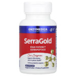 SerraGold®, высокоэффективная серрапептаза, 60 капсул — Enzymedica