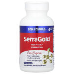 SerraGold, высокоэффективная серрапептаза, 120 капсул — Enzymedica