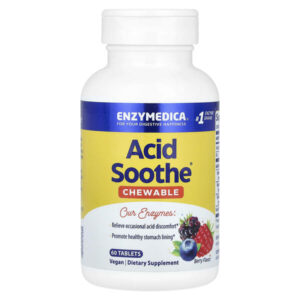 Acid Soothe®, жевательные таблетки с ягодами, 60 таблеток — Enzymedica