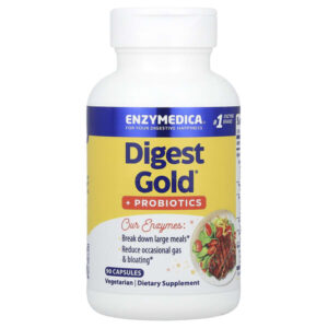 Digest Gold + пробиотики, 90 капсул — Enzymedica