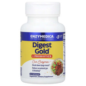 Digest Gold + пробиотики, 45 капсул — Enzymedica
