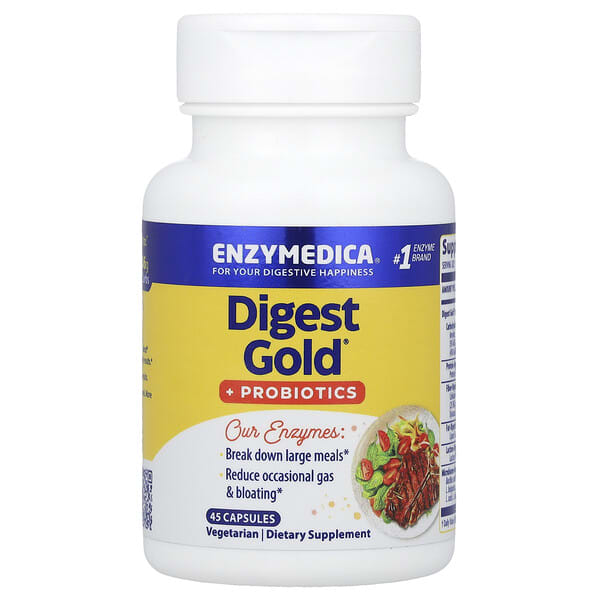 enz29110_v_28.jpg Digest Gold + пробиотики, 45 капсул — Enzymedica
