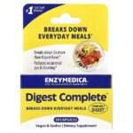 Digest, комплексная ферментная формула, 30 капсул — Enzymedica