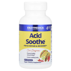 Пищевая добавка Acid Soothe, 90 капсул — Enzymedica