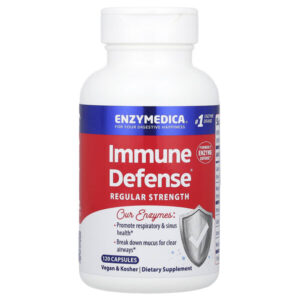 Immune Defense®, с обычной силой действия, 120 капсул — Enzymedica