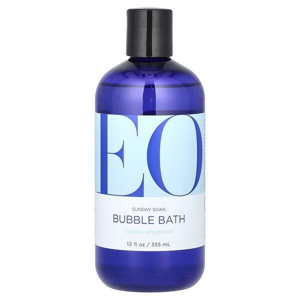 eop03116_v_8.jpg пена для ванны Sunday Soak, Simply Unscented (просто без запаха), 355 мл (12 жидк. унции) — EO Products