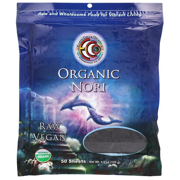 eor00217_v_15.jpg органические нори, 50 шт., 125 г (4,4 унции) — Earth Circle Organics