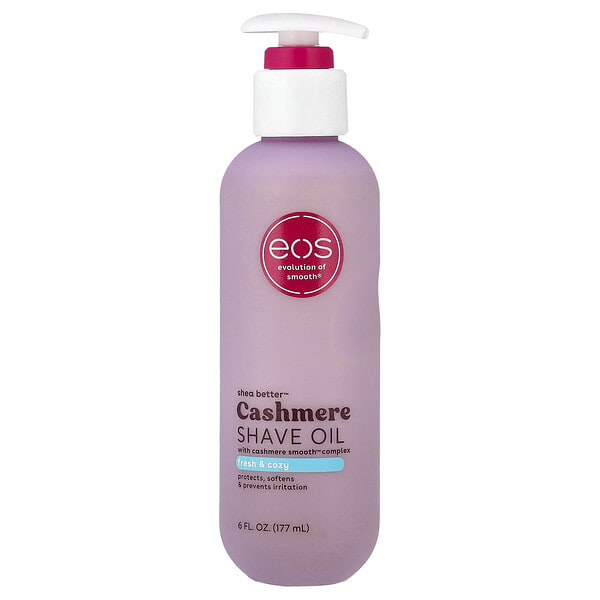 eos71419_v_8.jpg Shea Better™, кашемировое масло для бритья, свежесть и Cozy, 177 мл (6 жидк. унций) — EOS