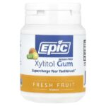 ксилитоловая камедь, без сахара, свежие фрукты, 50 шт. — Epic Dental