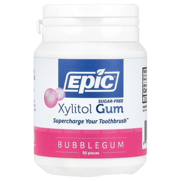 epd00602_v_36.jpg ксилитол, жевательная камедь, без сахара, 50 шт. — Epic Dental