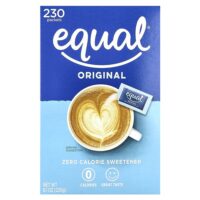 Equal, Нулевой калорийный подсластитель, оригинальный, 230 пакетиков, 230 г (8,1 унции)