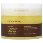 Bouncy Day, Collagen Glow Up, гелевые тонизирующие диски, 60 шт — EQQUALBERRY